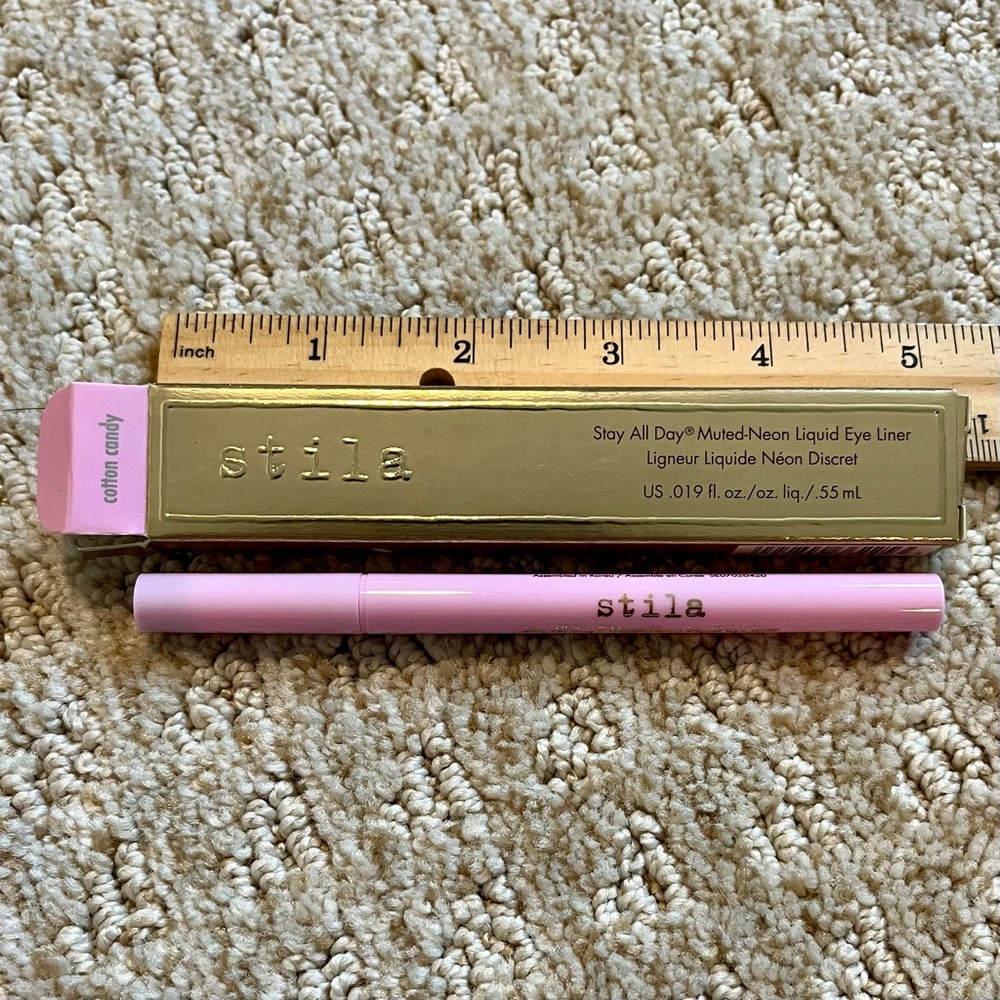 Stila Stay All Day Muted Neon Liquid Eye Liner COTTON CANDY pink NIB eyeliner